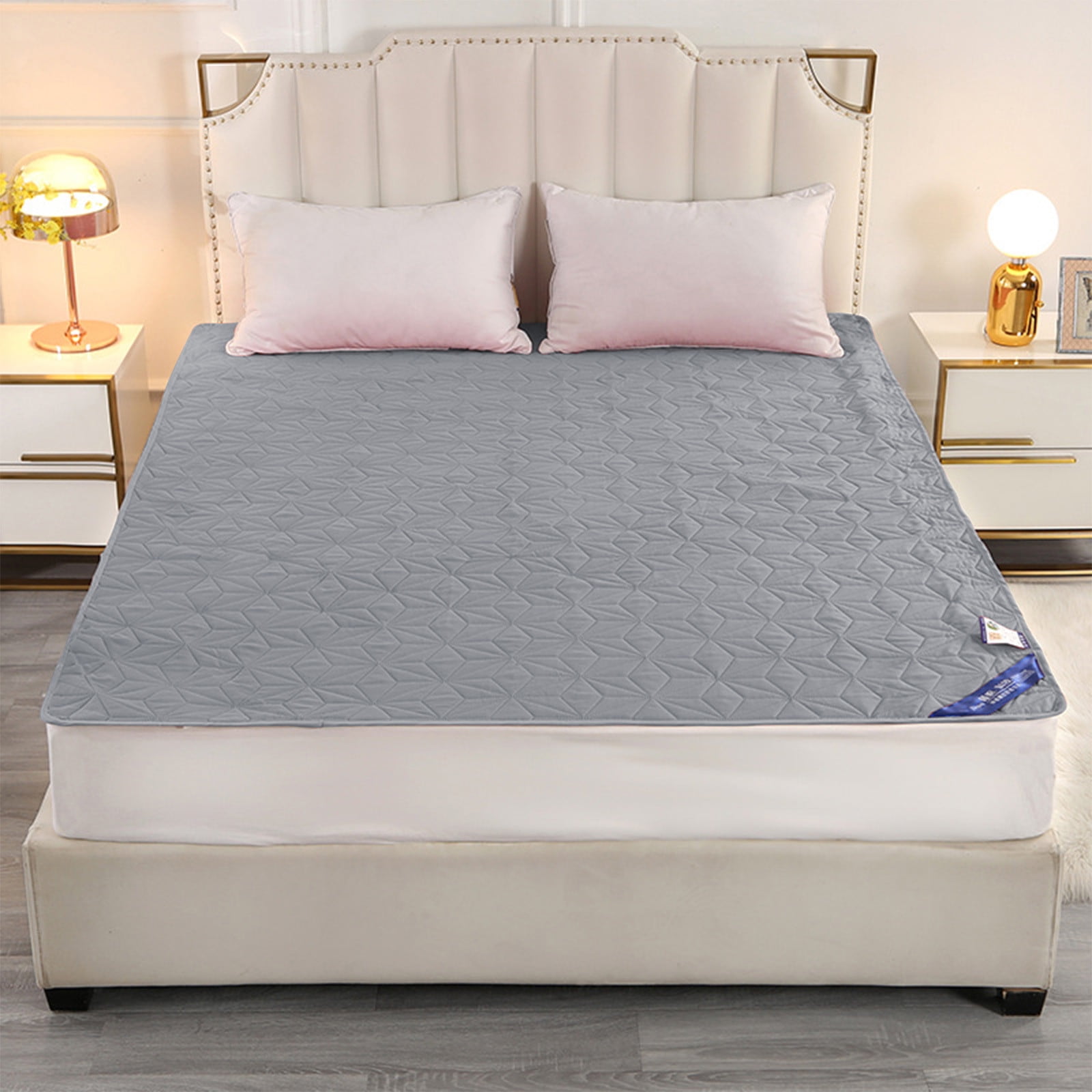 Djibouti Cozy Waterproof Cotton Mattress Protector - Quilted Fitted Pad with Deep Pockets for Stain-Free Sleep, 59x78.7in
