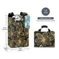 thumbnail image 2 of Yayeee Freestanding Laundry Hamper with Handle Collapsible Large Storage Basket for Clothes, Golden Elegance, 2 of 7