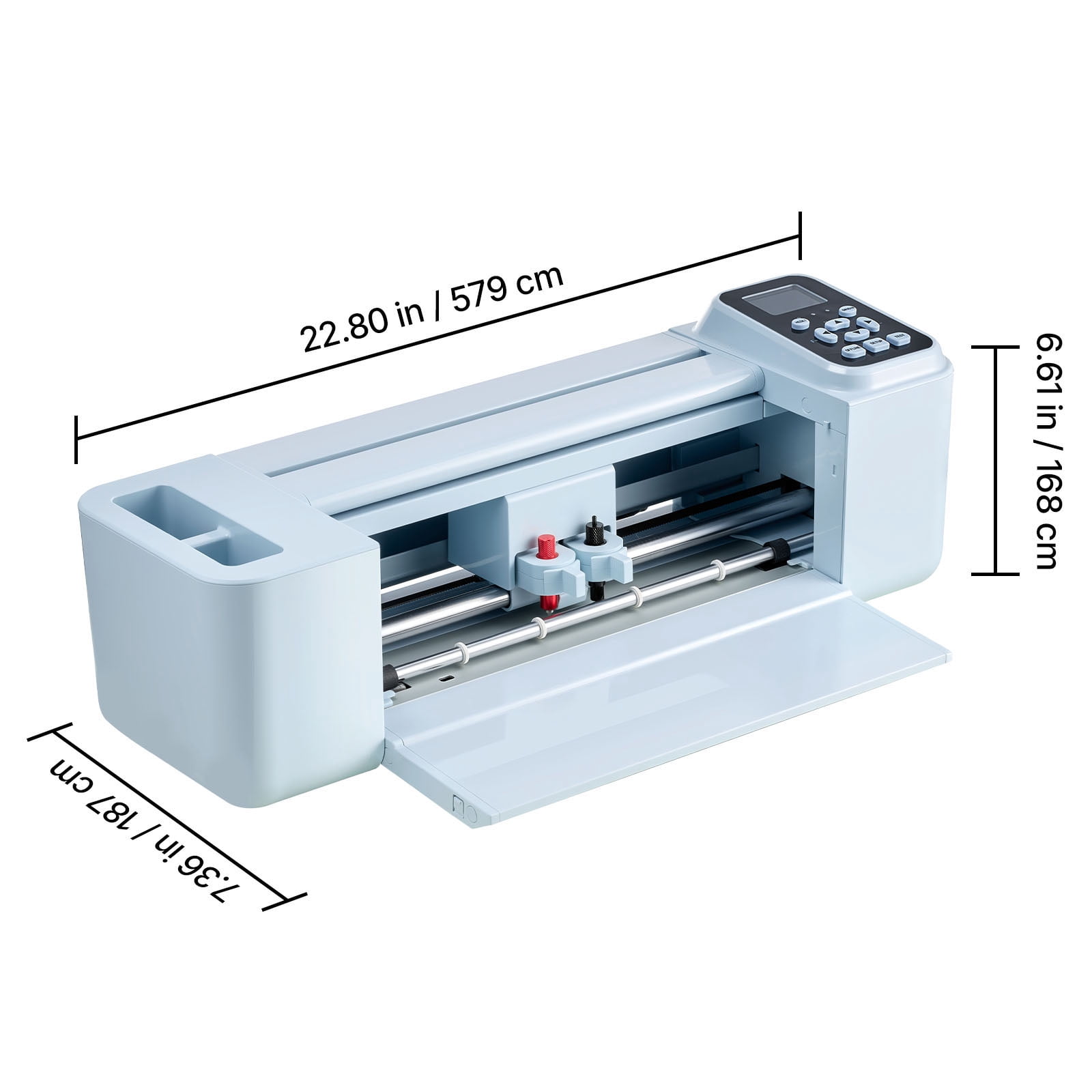 KFFKFF 12-inch Vinyl Cutting Machine with Button and Screen Controls, Over 5000 Preloaded Design Options, Works with Mac, Windows, Android, and iOS, Ideal for Crafting Personalized Cards and Projects