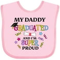 thumbnail image 3 of Inktastic My Daddy Graduated and I'm Super Proud Boys or Girls Baby Bib, 3 of 4