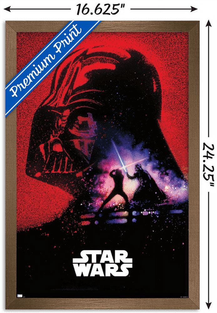 Star Wars: Return of the Jedi - Vader's Shadow Wall Poster, 14.725" x 22.375", Framed