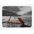 thumbnail image 1 of Shipwreck Bath Mat, Weathered Photo of Aged and Decayed Flaking Anchor on the Beach by the Hills Marine, Non-Slip Plush Mat Bathroom Kitchen Laundry Room Decor, 29.5 X 17.5 Inches, Orange, Ambesonne, 1 of 2