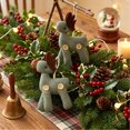thumbnail image 6 of Cadancy Christmas Ornaments Fabric Reindeer Hanging Pendant Tree Decoration Holiday Seasonal Home Decor Party Rustic Mantle Wall Window Decorations, 6 of 6