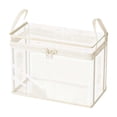 thumbnail image 2 of Clear Plastic Book Storage Box Organizer with Lid for Home, Classroom, Office Shelf – Stackable Transparent Book Case for Easy Identification and Protection, 2 of 6