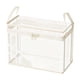 thumbnail image 2 of Caja de almacenamiento de libros de plástico transparente, caja organizadora transparente 38x32x24cm • Caja transparente apilable para novelas, revistas, documentos, estantería de oficina en casa, 2 of 6