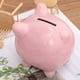 thumbnail image 4 of Alcancía de cerámica, forma de cerdito, para ahorrar dinero, regalo de cumpleaños y Navidad, decoración infantil para niñas y niños (rosa), 4 of 7