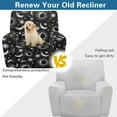thumbnail image 4 of FOR U DESIGNS Sun Moon Star Print Recliner Chair Covers Anti-Dust Reclining Slipcovers 4-Pieces Stretch Lazy Boy Recliner Soft Covers, Prevent Wear and Pet Hair, 4 of 8