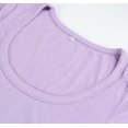 thumbnail image 2 of HSHDLDF Women's Square Neck Long Sleeve Ribbed Slim Fitted Casual Basic Crop Top, 2 of 6