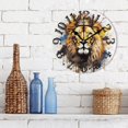 thumbnail image 3 of Lion Crown 10 inch Wall Clocks Non Ticking Easy to Read Battery Decorative for Home Bathroom Kitchen Bedroom Living Room, 3 of 8
