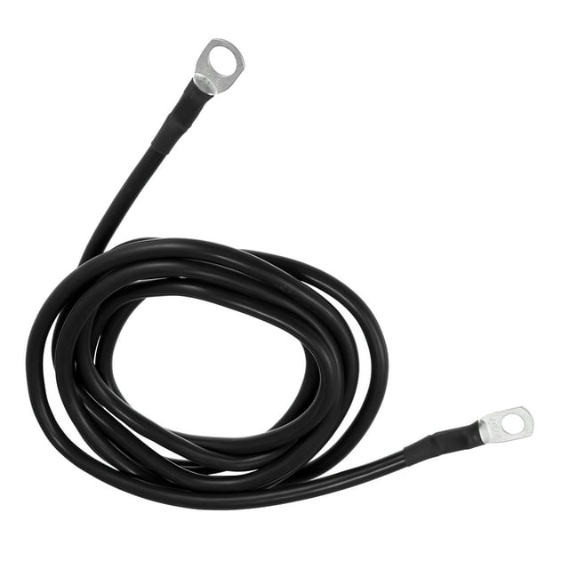 Car Marine Battery Inverter Cable 5/16"-3/8" 7ft Battery Copper Wire Black