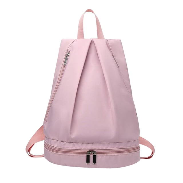Mochila portátil para entrenamiento Sunnimix con bolsillo húmedo y compartimento para zapatos Rosado