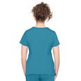 thumbnail image 2 of Healing Hands Purple Label Women's Juliet Top - Two Pocket V-Neck Scrub Top - Large,Blue Daisy, 2 of 2