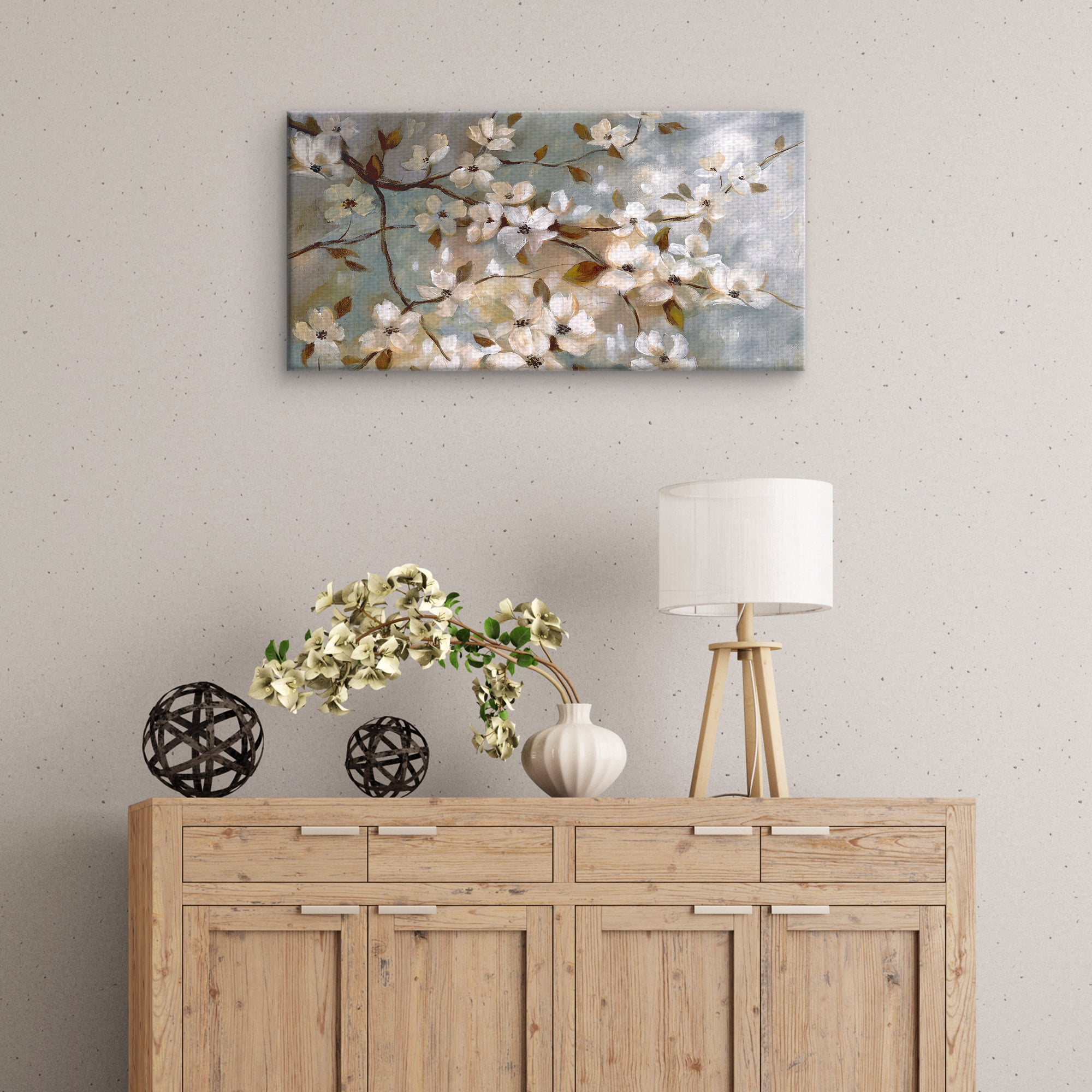 Masterpiece Art Gallery Blossoms Of May Panel By Nan Canvas Art Print 17" x 34"