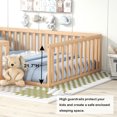 thumbnail image 5 of Bellemave Full Size Floor Bed with Fence and Door, Wood Montessori Bed Frame for Floor Bed Frame, Slats Not Included  (Full,Natural), 5 of 13