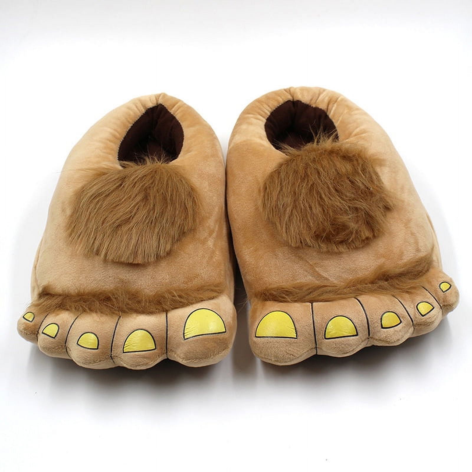 Amazon.com: LIWOWOLI Men's Women's Furry Monster Adventure Slippers, Adults  Comfortable Novelty Warm Winter Hobbit Feet Slippers, Blue, US 8.5 :  Everything Else