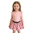 thumbnail image 2 of Girls Floral Print Ruffle Top & Skirt Set Casual Summer Outfit for Toddlers and Kids, 2 of 3