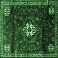 thumbnail image 1 of Ahgly Company Indoor Square Persian Emerald Green Traditional Area Rugs, 3' Square, 1 of 4