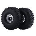 thumbnail image 4 of Neumático de cubo de rueda de llanta de rueda de 1,9 pulgadas de Metal de 120mm para 1/10 Rc Crawler Car 4 Axial Scx10,6, 4 of 5