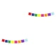 thumbnail image 4 of Wosthever Banner Decoraciones de Fiesta Mexicana Diseño hueco Varias colas Fiesta de plástico Adornos colgantes Regalos Suministros para cuadrado 2piezas Wosthever CBP213994, 4 of 5