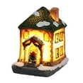 thumbnail image 2 of Decoraciones navideñas con luces LED para casas de pueblo, escena navideña, adornos de escritorio, figuras navideñas, edificios, decoración de paisaje a pilas A, 2 of 9