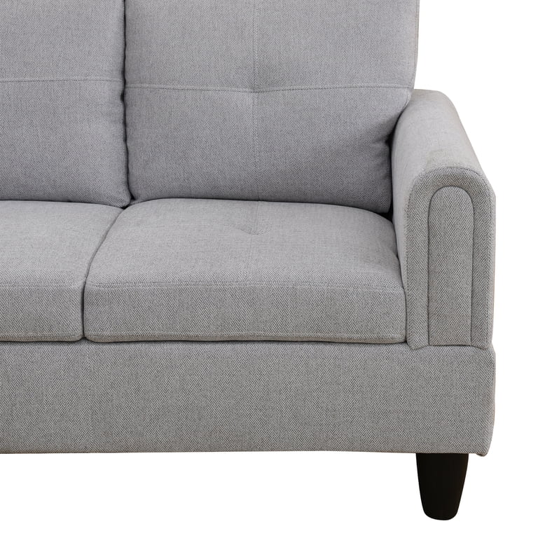 Grey Flannel Living Room Sofa Set - Walmart.com