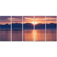 thumbnail image 2 of Norwegian Seashore at Sunset - Modern Seascape Canvas Artwork, 2 of 3