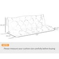 thumbnail image 4 of Outsunny 3 Seater Outdoor Seat Pads Bench Swing Chair Replacement Cushions Backrest for Patio Garden, Dark Grey, 4 of 10