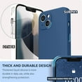 thumbnail image 3 of FYBTO for Silicone Case Compatible with iPhone 13 Case (6.1 inch 2021), with Camera Protection, Liquid Silicone Phone Case with Microfiber Lining (Blue Jay), 3 of 7