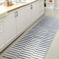 thumbnail image 4 of JONATHAN Y SANTA MONICA 2 x 8 Runner Rug, Sukie Offset Stripe - Ivory/Blue, SMB133C-28, 4 of 4