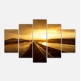 thumbnail image 2 of Wet After Rain Road at Sunset - Extra Large Wall Art Landscape, 2 of 3