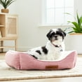 thumbnail image 2 of Vibrant Life Small Cuddler Pet Bed, Pink and White, 24" x 18", 2 of 6