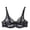 Black#bras for women#17, variant on Women Sheer Lace Bra Triangle See Through V Neck Underwire Bralette Plunge Everyday Bras Khaki 36