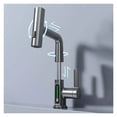 thumbnail image 4 of Pulling Lifting Digital Display Faucet, Waterfall Basin Faucet Stream Sprayer, Hot Cold Water Sink Mixer Wash Tap For Bathroom, 4 of 12