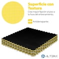 thumbnail image 2 of Piso Protector De Gimnasio Altera PG-NEAM Tatami Patron T C/10 Pz De 104.5 x 104.5 Cm Color Negro-Amarillo, 2 of 4