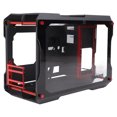 thumbnail image 1 of Motherboard Desktop Chassis, 2 Tempered Glass Panels Semi Open Desktop Chassis Support M ATX Motherboard, Computer Case For DIY Players, 1 of 8