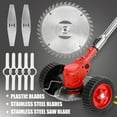 thumbnail image 2 of AQSQ 8 PCS Weed Wacker Eater Metal Blades, Universal Grass String Trimmer attachments, 2 of 10