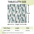 thumbnail image 2 of Blue Boho Tribal Feathers Pattern Square Fitted Tablecloth with Elastic Edge,Square Table Cover,Washable Elastic Table Cover for Home Kitchen Party Decor 34"x34", 2 of 6