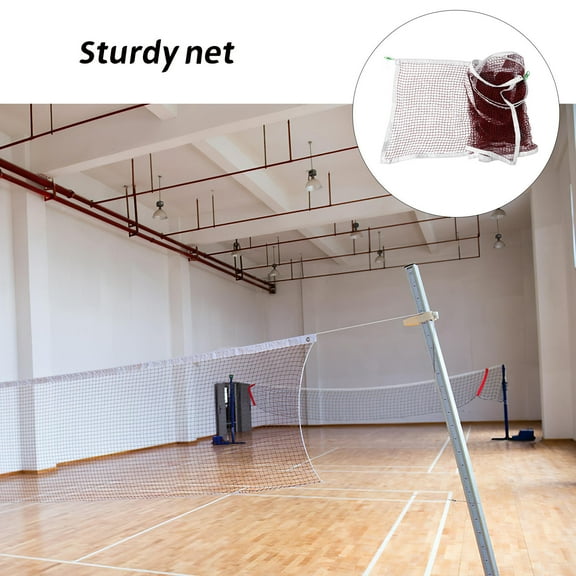 Moluckfu Small Volleyball Net with Badminton Net for Friends 1Set