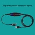 thumbnail image 4 of Cable adaptador USB compatible de Plantronics QD a USB tipo A, 4 of 7