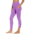 thumbnail image 4 of Babcutegg Womens Yoga Pants Lightweight Gym Pants Quick Dry High Waist Soild Color Sport Clothes for Women Purple Size S, 4 of 9