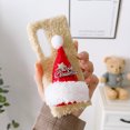thumbnail image 3 of Plush Case for Samsung Galaxy Z Fold 3, Cute 3D Christmas Hat Case Soft Faux Lambswool Cover Fashion Shockproof Cover Cartoon Case Girl Furry Phone Cover for Samsung Galaxy Z Fold 3, Red, 3 of 6