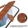 thumbnail image 3 of Galaxy S22 Case - TECH CIRCLE [with Card Holders & Removable Hand Strap] Protective Synthetic Leather Wallet Cute Cover Case for Samsung Galaxy S22 (6.1 Inch) 2022 Release, Brown, 3 of 9