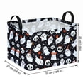 thumbnail image 2 of 1 Pack Collapsible Storage Bin Halloween Basket with Ghost Prints Fabric Storage Basket for Halloween Party Decor Trick Or Treat Candy Organization and Storage for Bathroom, 2 of 5