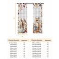 thumbnail image 6 of Fsddascl Thanksgiving Blackout Curtains for Bedroom/Living Room, Thermal Insulated Kitchen Curtains, Squirrel Fox Pumpkin Autumn Eucalyptus Grommet Darkening Window Treatment Drapes 27.5"x39"x2, 6 of 6
