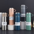 thumbnail image 2 of Taza térmica de acero inoxidable 304, de alto valor de color, una taza, tres tapas, tres piezas, taza creativa, caja de regalo, taza de regalo, 2 of 5
