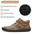 thumbnail image 3 of Mens Casual Nude Boots Lightweight Outdoor Work Boots Non-slip Comfortable Hiking Sneakers Fashion Retro Yellow 8.5 US, 3 of 7