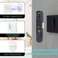 thumbnail image 4 of Magnetic Remote Control Holder Wall Mount, 4 Pair Remote Control Organizers Storage Self-Adhesive TV Remote White, 4 of 6