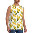 thumbnail image 2 of Pofeuu Corn On The Cob Print Men's Muscle T-Shirt, Sleeveless, Muscle Tank, Classic Muscle Tee Top For Men Casual Sleeveless Muscle T-Shirt Trendy Clothes-Medium, 2 of 7