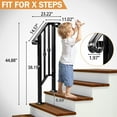 thumbnail image 2 of Ktaxon 1st Tier  Outdoor Handrails, Wrought Iron Railing, Exterior Hand Railing for Garage, Porch, Garden Outdoor & Indoor (Matte Black), 2 of 13