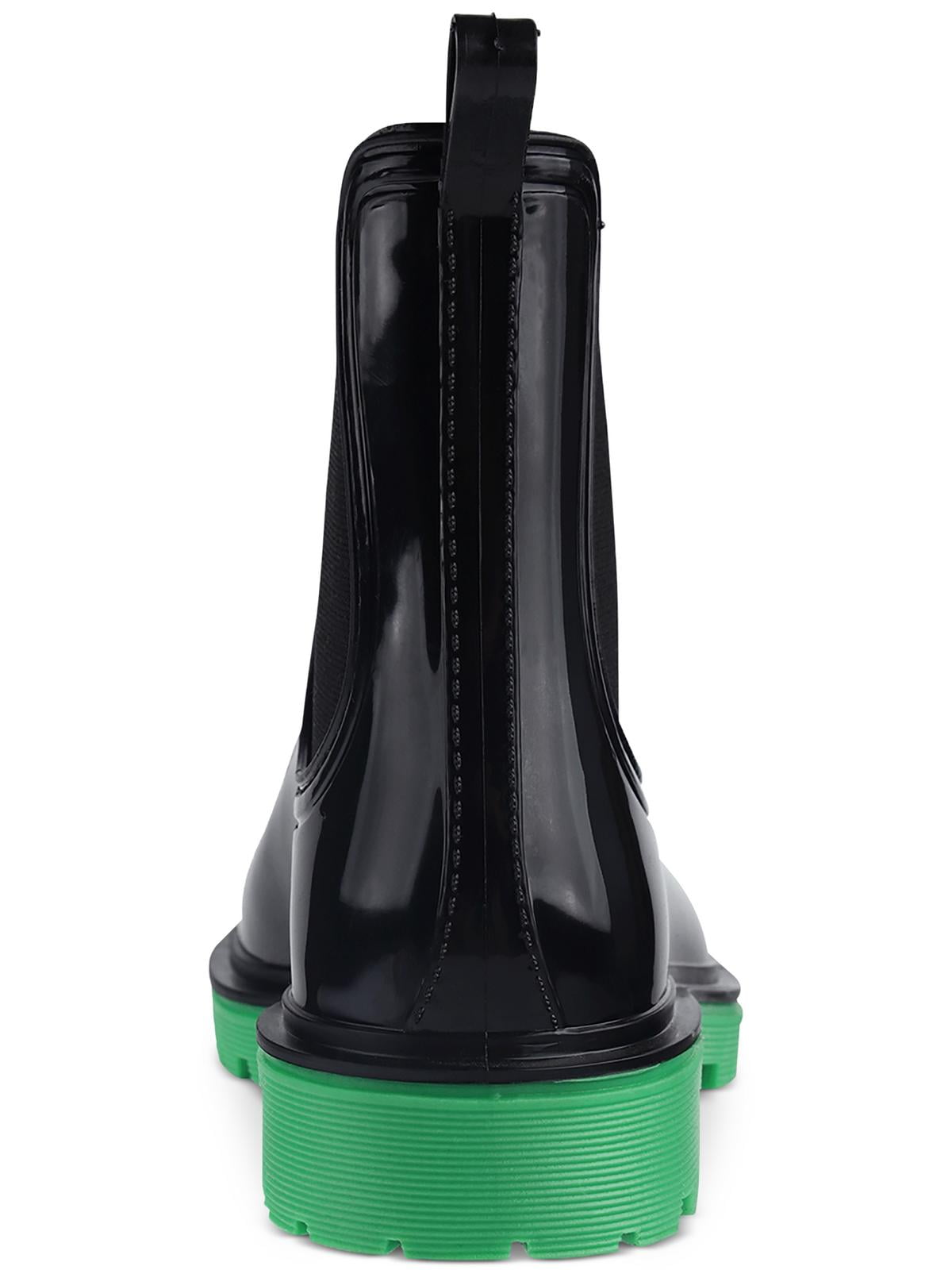 INC Womens Rylien Patent Pull On Rain Boots